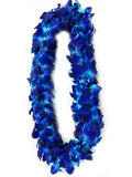 Graduation Double Blue Orchid Lei