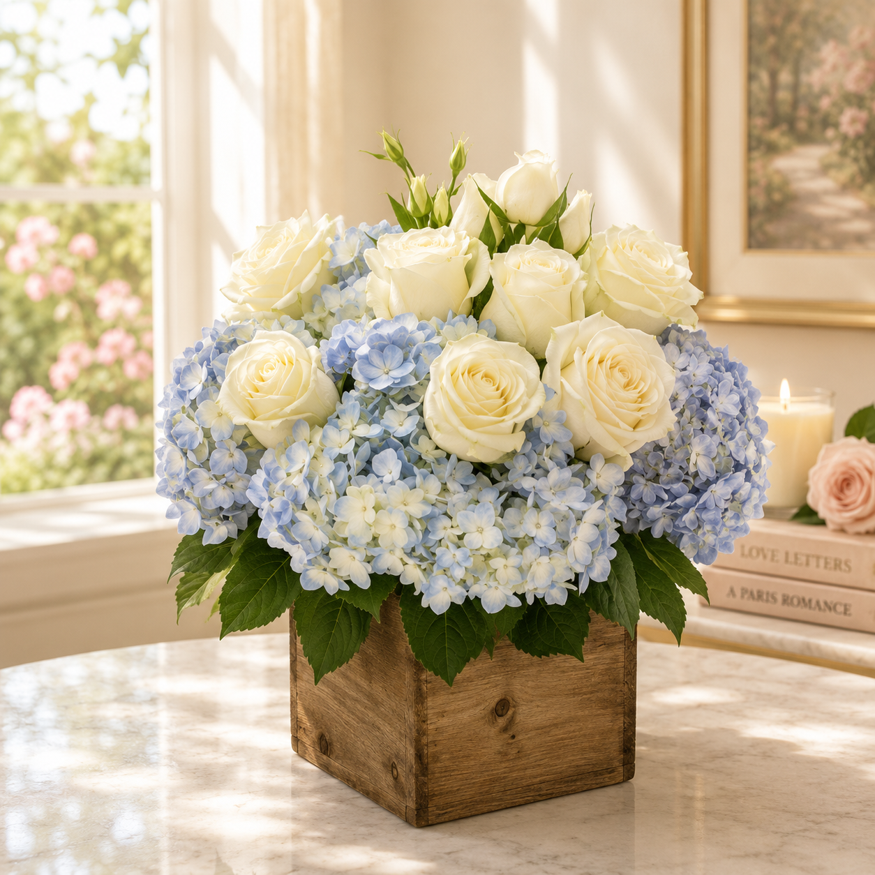 Blue and White Nautical Bouquet