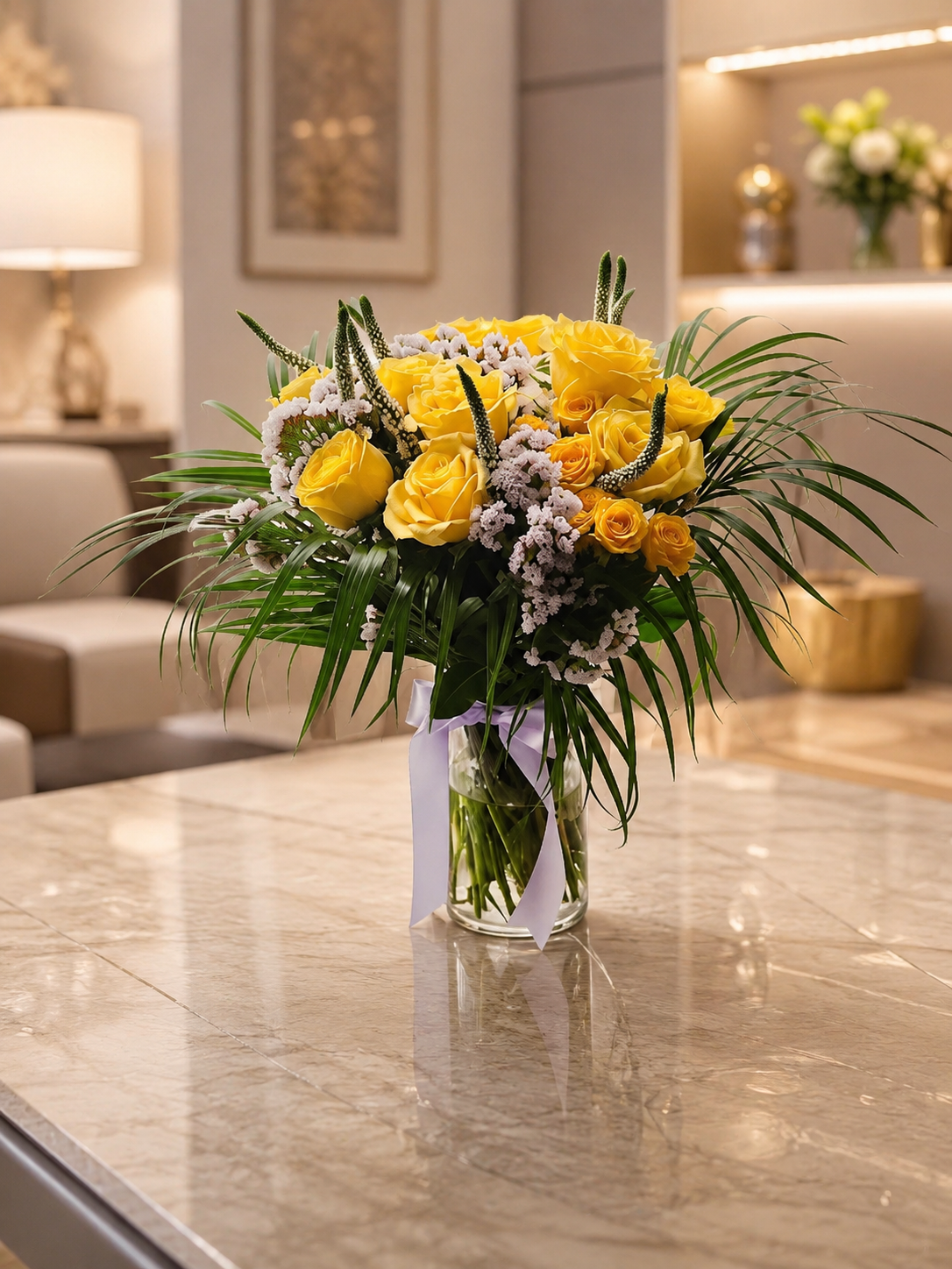 Golden Tribute Sympathy Arrangement