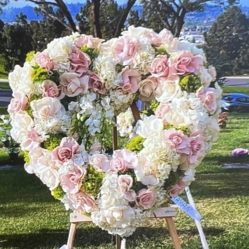 Floral Heart Mixed Flowers Full