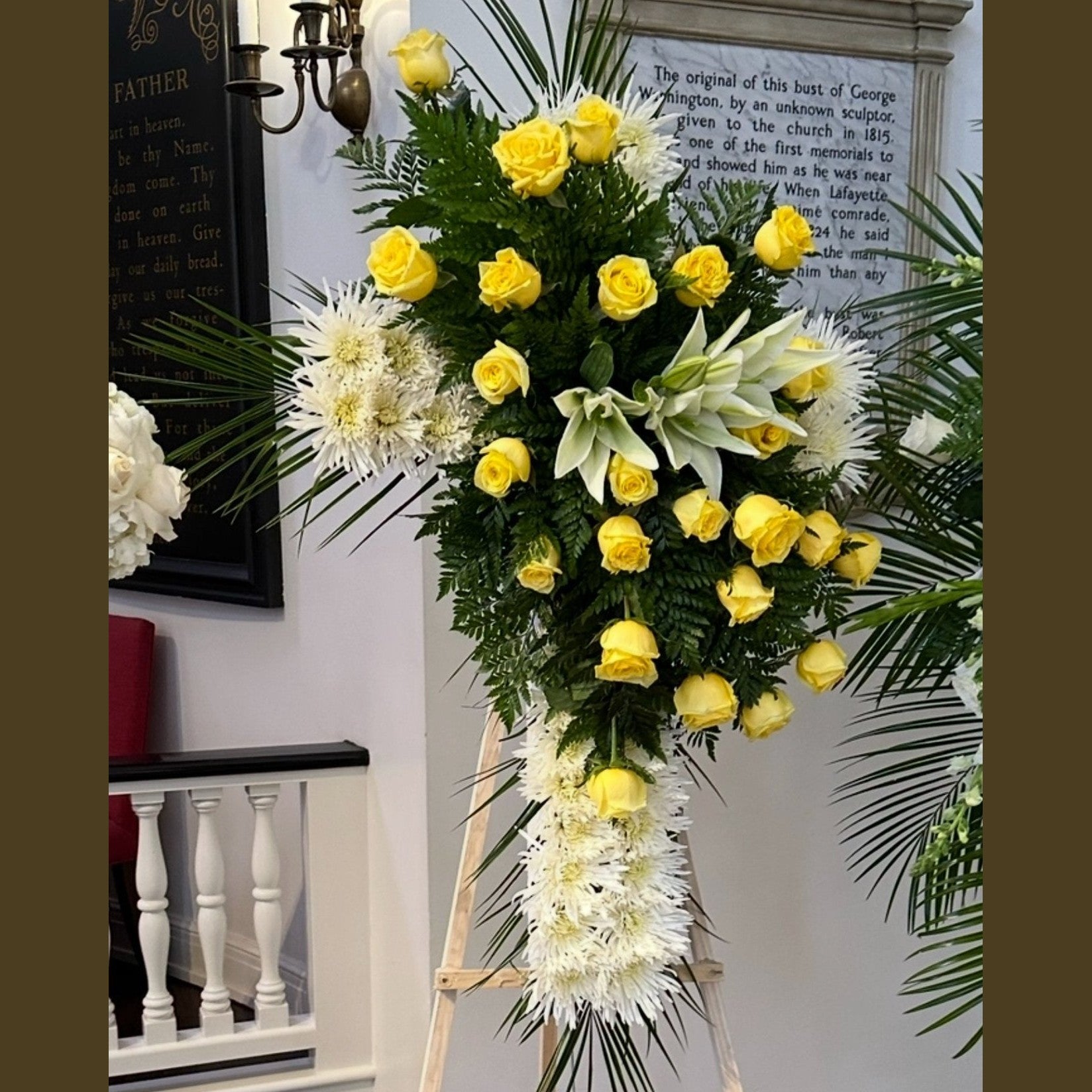 Floral Cross Full View