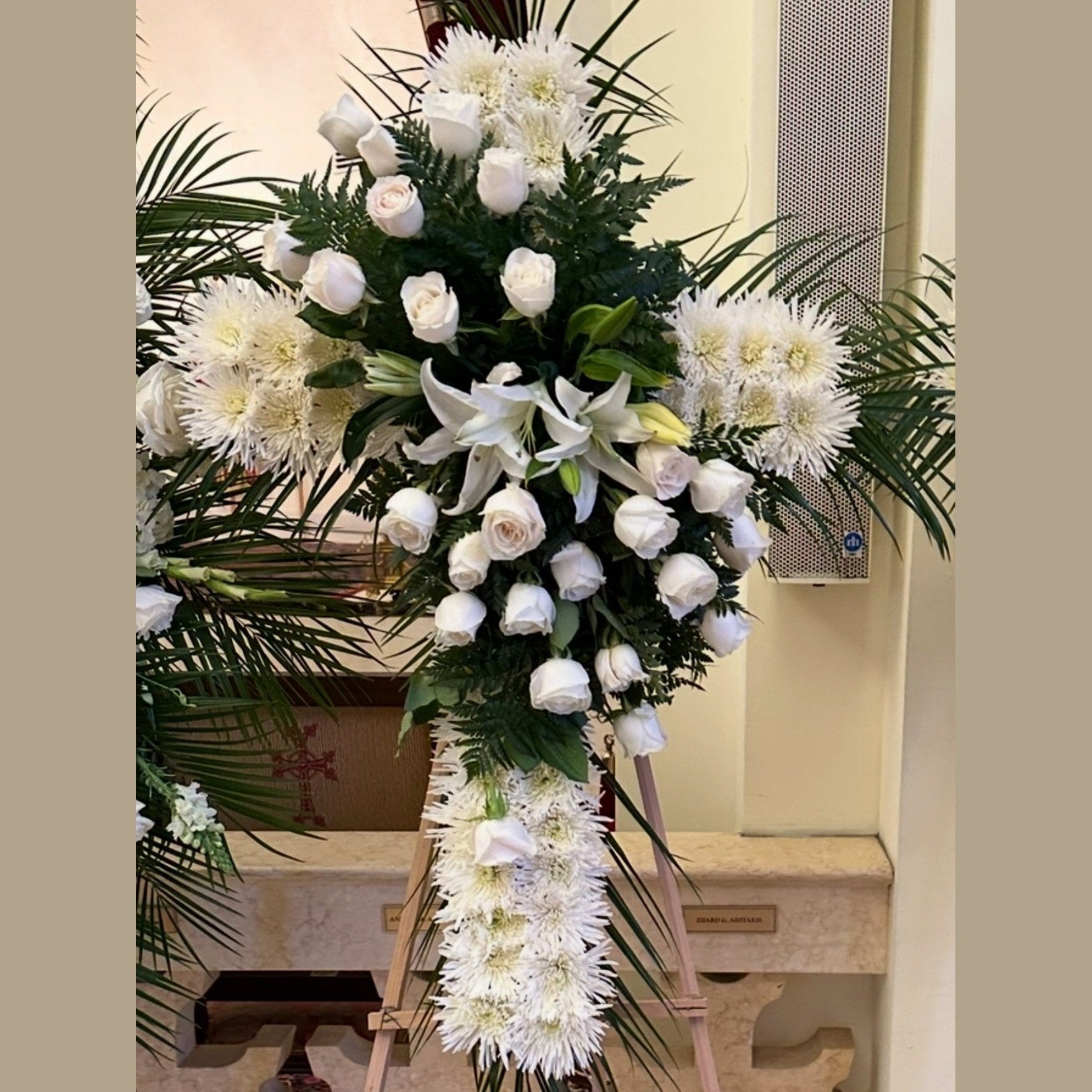 Funeral Floral Cross – Pretty Petals SD