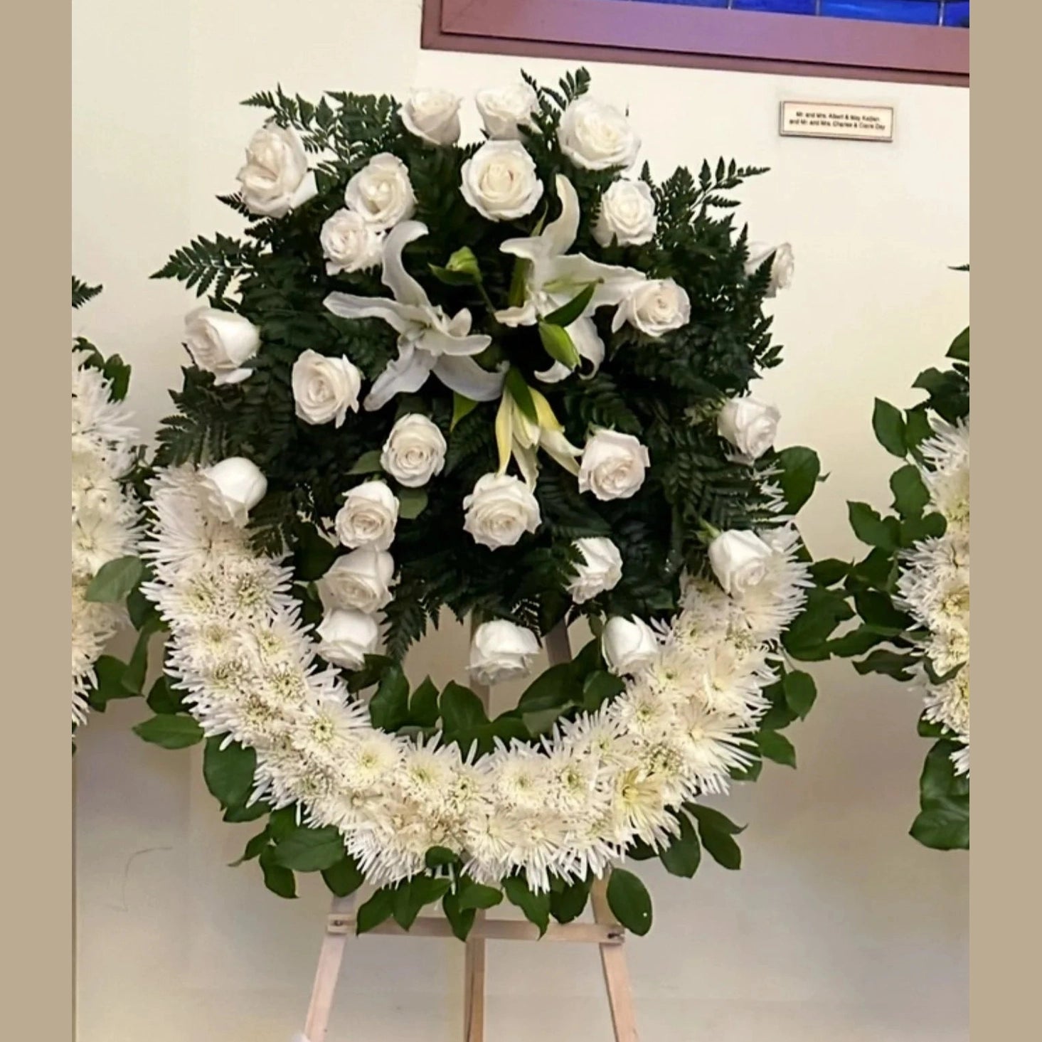 Floral Wreath Side View