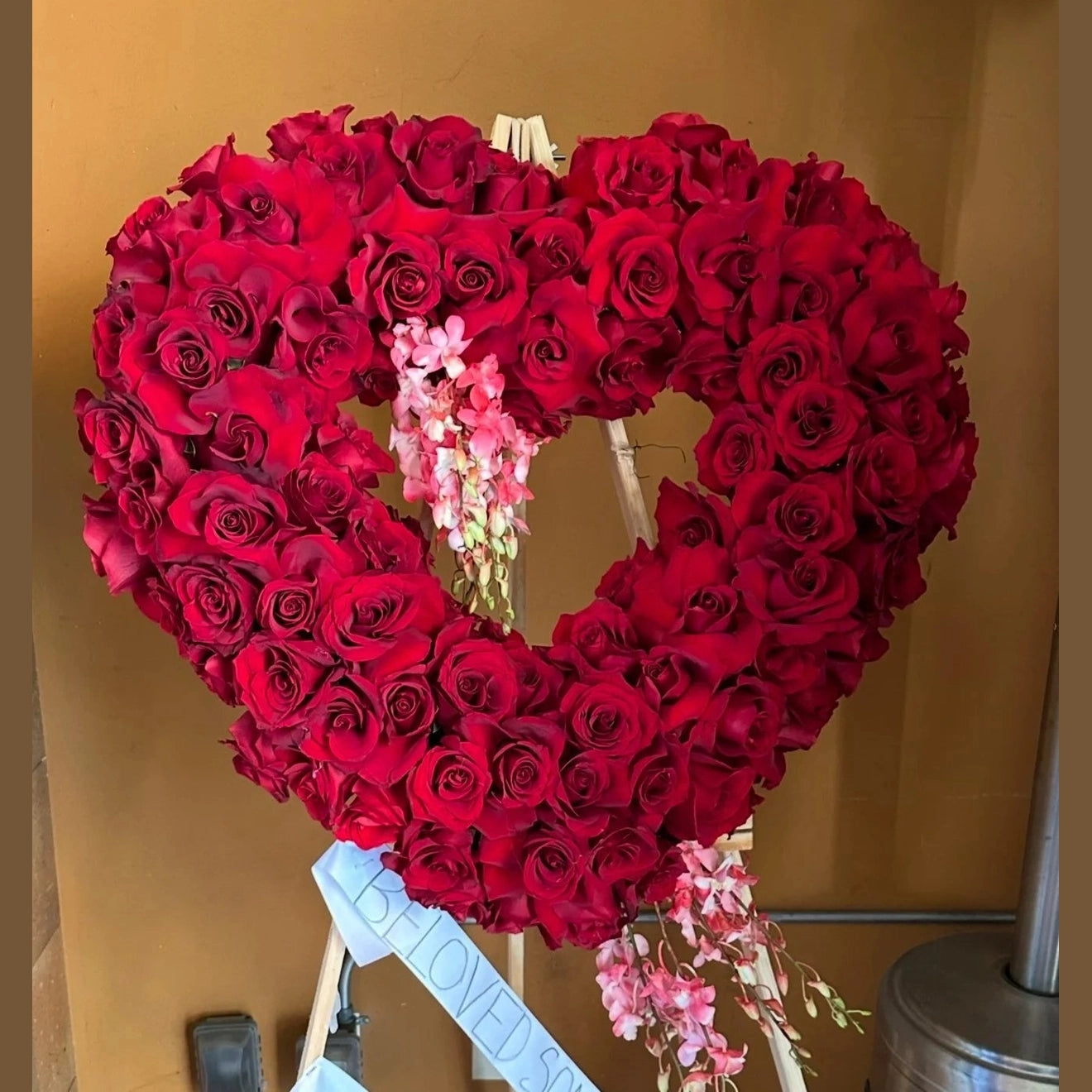Open Heart Roses Side View