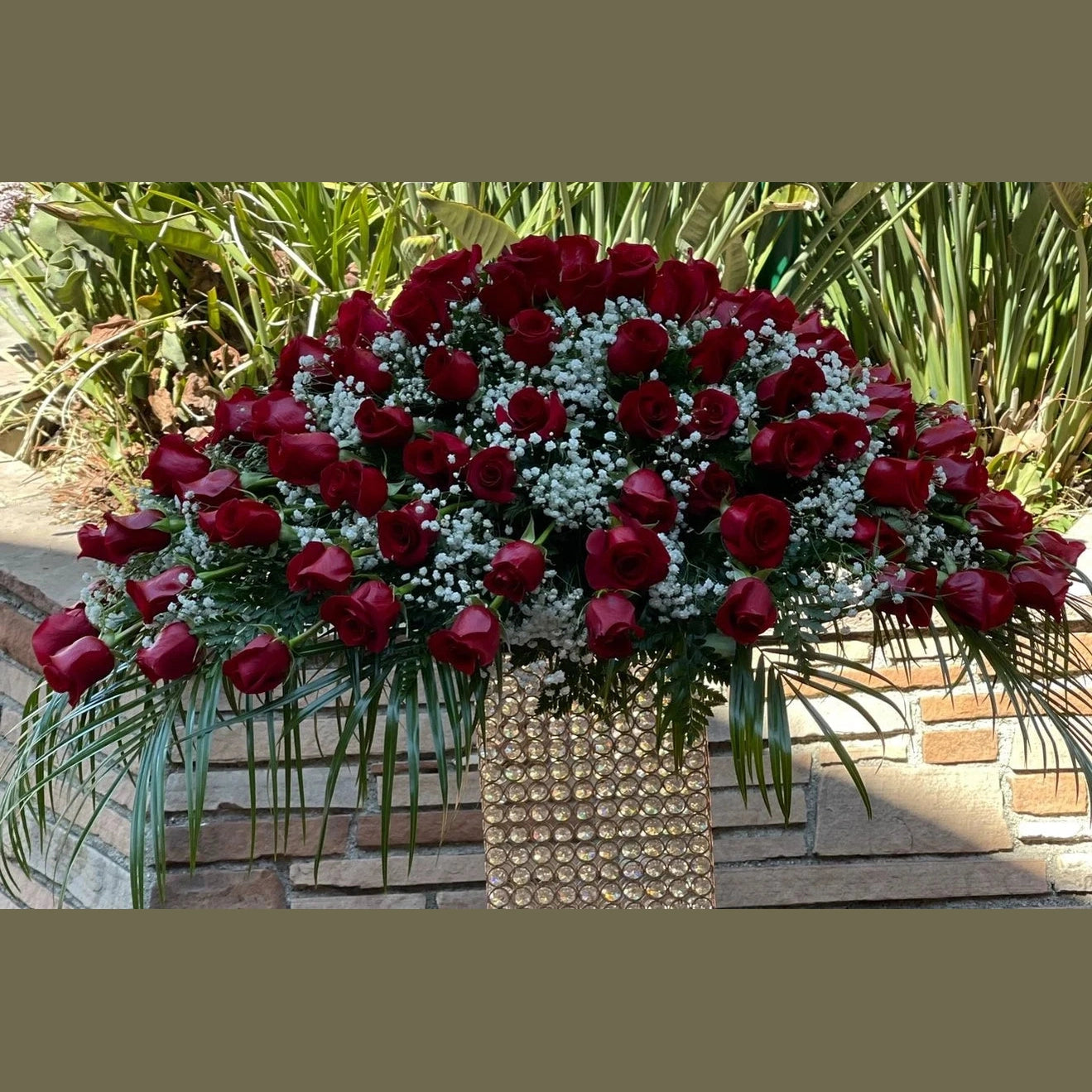 Casket Spray Full View