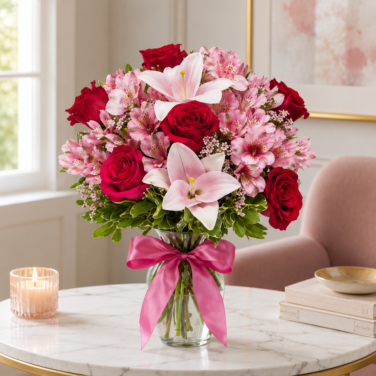Red Rose Italian Romance Bouquet