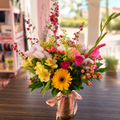 Rose Gold Garden Glow Arrangement
