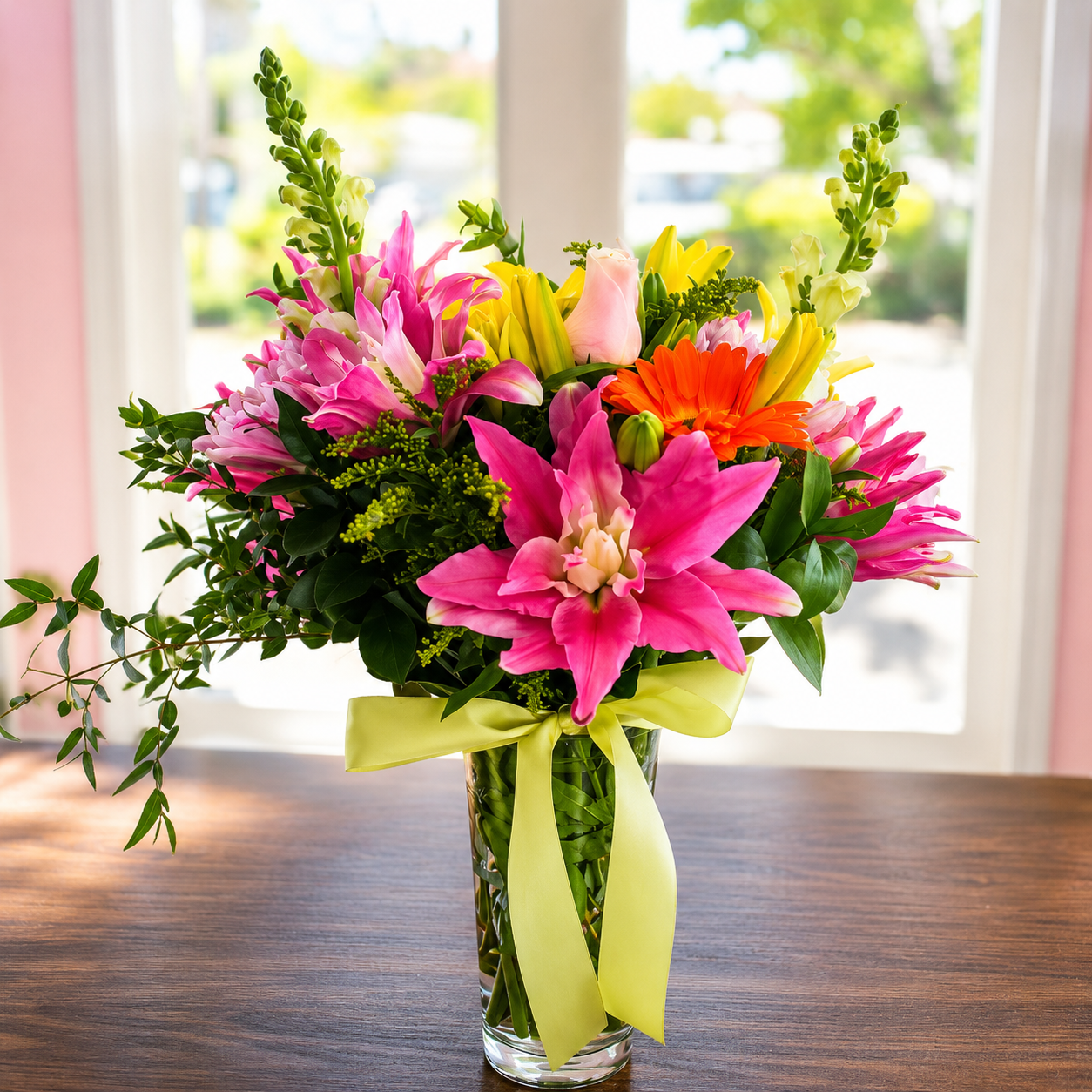Sunlit Lily & Gerbera Bouquet