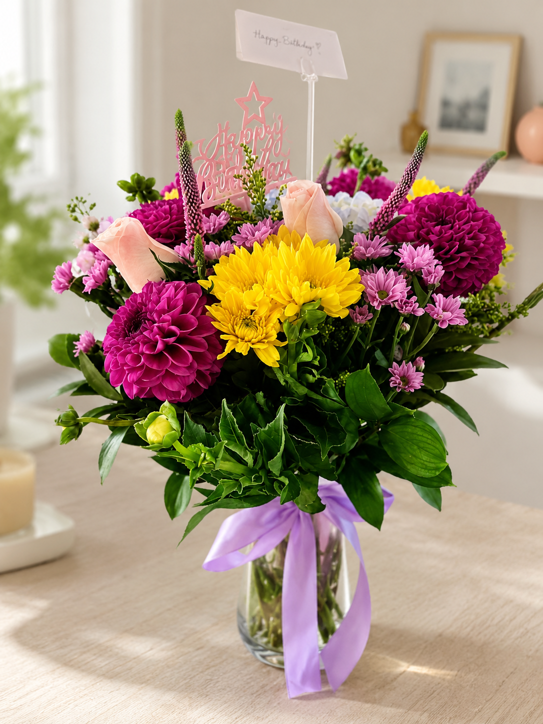Vibrant Birthday Bloom Arrangement