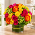 Vibrant Color Burst Arrangement