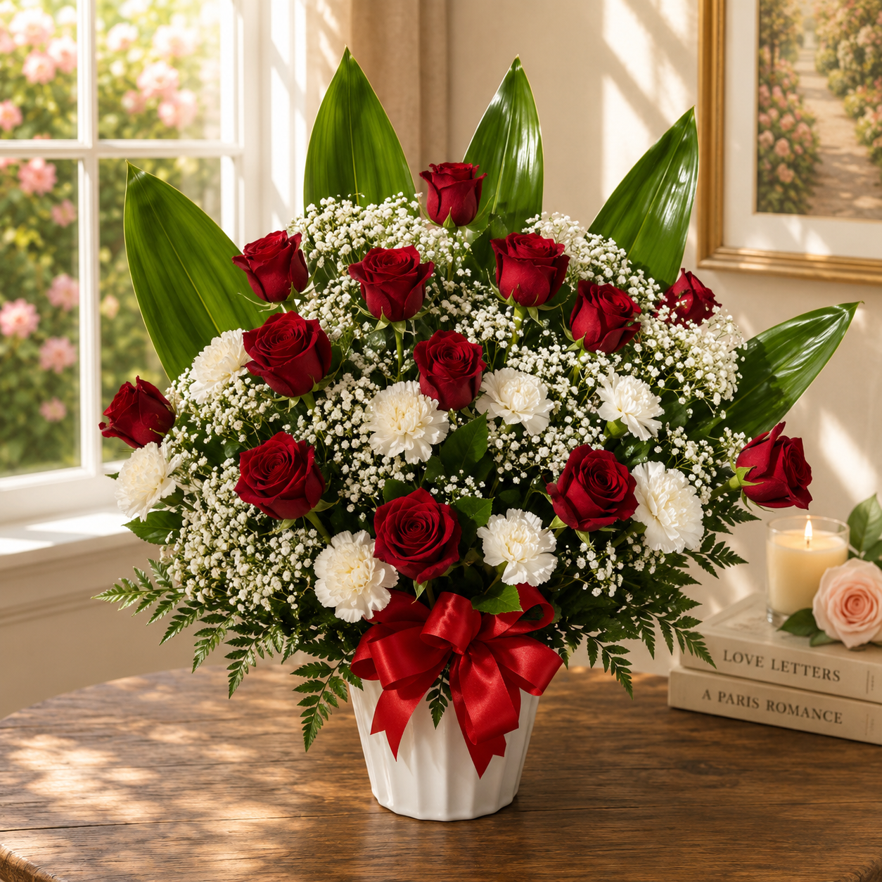 White Garden Elegance Arrangement